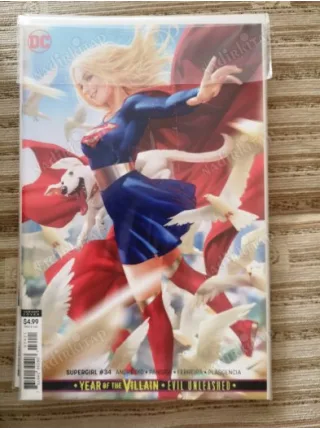 DC Supergirl Vol 7 #34 of 42 Postmortem ( Cover Derrick Chew Card Stock Variant Comicare )