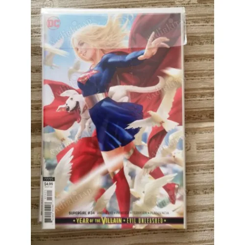 DC Supergirl Vol 7 #34 of 42 Postmortem ( Cover Derrick Chew Card Stock Variant Comicare )