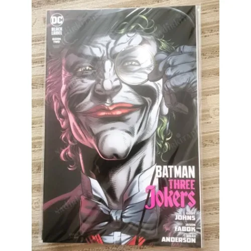 DC BLACK LABEL Batman Three Jokers 2 of 3 (Cover Premium Cover E Jason Fabok A Death in the Family Top Hat & Monocle Variant)