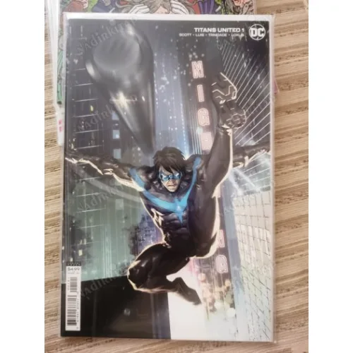 DC Titans United 1 of 7 Power Grab (Cover B Kael Ngu Card Stock Variant Comicare )