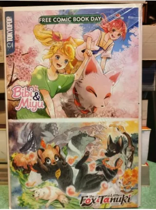TOKYOPOP Free Comic Book Day 2020: Bibi & Miyu / The Fox & Little Tanuki # 1 ( Cover Kanata Konami Comicare)
