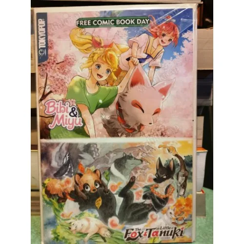 TOKYOPOP Free Comic Book Day 2020: Bibi & Miyu / The Fox & Little Tanuki # 1 ( Cover Kanata Konami Comicare)