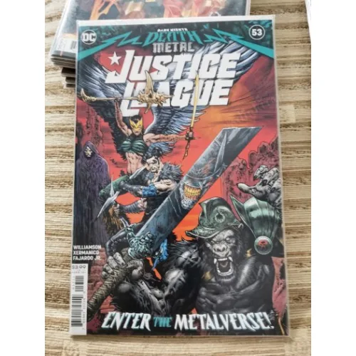 DC Justice League Vol 4 # 53 of 75 Doom Metal, Part One (Cover Liam Sharp Comicare) Part of the 