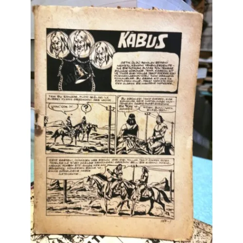 Süper Teks (Tex) Sayı 150 Kabus (Çetin Karakoç 385 lik Seri) 1973 48 Sayfa Kapakları mevcut Değil BKZ