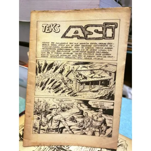 Süper Teks (Tex) Sayı 301 Asi (Çetin Karakoç 385 lik Seri) 1976 32 Sayfa Kapakları mevcut Değil BKZ