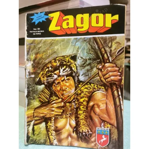 Zagor Tay Sayı 124 Ölüm Kayaları (Tay 465 lık Seri) 48 Sayfa 1972 BKZ