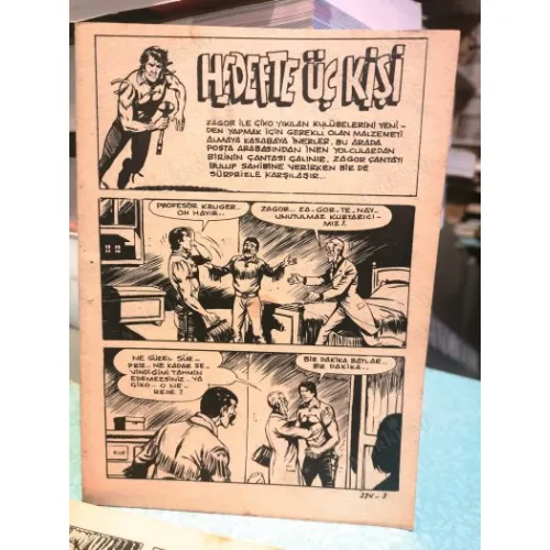 Zagor Tay Sayı 234 Hedefte Üç Kişi (Tay 465 lık Seri) 50 Sayfa Kapakları mevcut Değil (Dolgu Lorel ve Hardi * Rintintin 15 SayfaBKZ