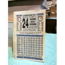 24 Kasım 2021 Türkiye Gazetesi Takvim yaprağı Doğum günü Özel gün hediyesi