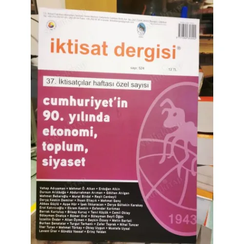 İktisat 524 Cumhuriyeti