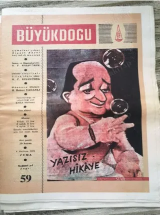 Büyük Doğu Siyasi ve Edebi Mecmua 59 Kapak Adnan Menderes Yahudi ağzıyla Yahudi, Eski zamanadetleri TB