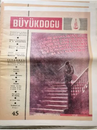 Büyük Doğu Siyasi ve Edebi Mecmua 45 Sahte Kahramanlar, Beyoğlunun Zaferi Sırrı Örik, Yine İngiliz Dostluğu Ekrem Koçu TB