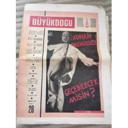 Büyük Doğu Siyasi ve Edebi Mecmua 28 Kapak Adnan Menderes, Tiyatromuzun Dramı, Zaman ve Istırap, Maarif ve Terbiye TB Büyük Doğu Siyasi ve Edebi Mecmua 28 Kapak Adnan Menderes, Tiyatromuzun Dramı, Zaman ve Istırap, Maarif ve Terbiye TB
