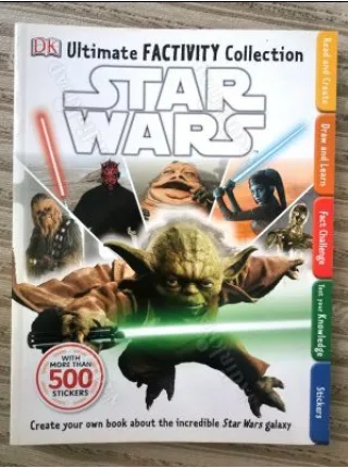 DK STAR WARS Ultimate Factivity Collection with more than 500 Stickers (Yeni, Çıkartmalar Tam)