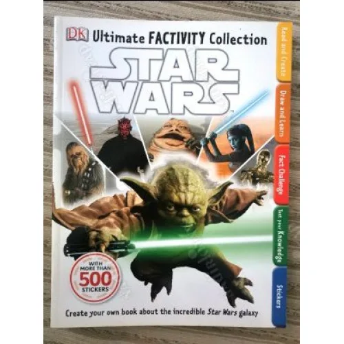 DK STAR WARS Ultimate Factivity Collection with more than 500 Stickers (Yeni, Çıkartmalar Tam)