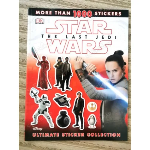 DK STAR WARS Last Jedi with more than 1000 Stickers (Yeni, Çıkartmalar Tam)