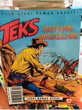 Teks (Tex) 17 Hayvan Hırsızları (AD-DE 26 lik Seri, Kuşe Kağıda Baskı)