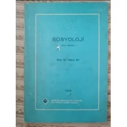 SOSYOLOJİ Ders Notları 1976 SOSYOLOJİ Ders Notları 1976