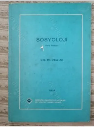 SOSYOLOJİ Ders Notları 1976