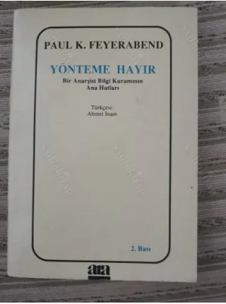 Yönteme Hayır / Bir Anarşist Bilgi Kuramının Ana Hatları