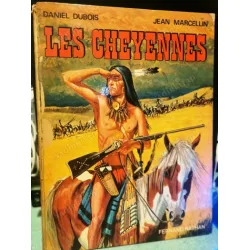 Les Cheyennes (Fransızca 1974 Ciltli Büyük Boy Çizgili Roman)