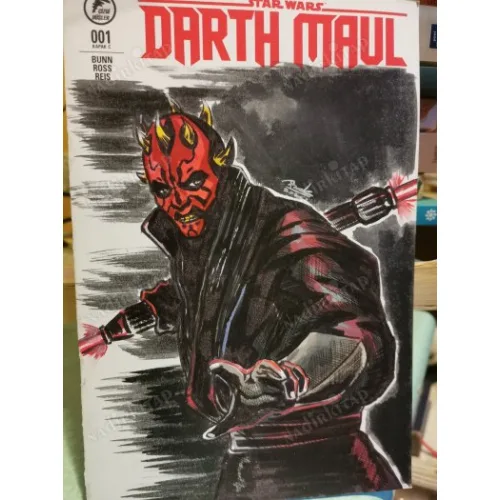 DC Star Wars Darth Maul Kapak C Fasikül 1 (5 Sayılık Seri) (Cover Blank Variant Berk Balkaç Çizimli)