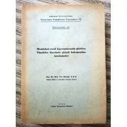 Memleket Evcil Hayvanlarında Görülen Tümörler üzerinde Şirurji bakımından İncelemeler 1955 (Formaları açılmamış) Memleket Evcil Hayvanlarında Görülen Tümörler üzerinde Şirurji bakımından İncelemeler 1955 (Formaları açılmamış)
