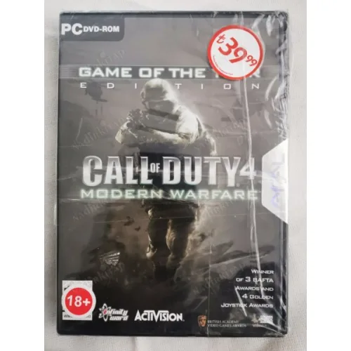 PC OYUN DVD Call of Duty Modern Warfare Activision Aral Kapalı Barkodlu DVD