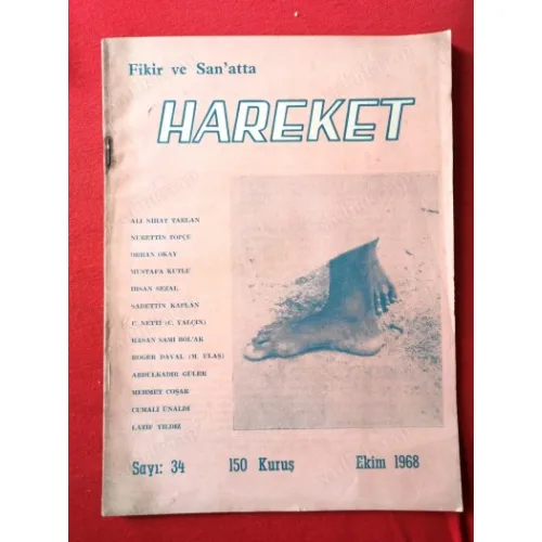 Fikir ve Sanatta Hareket Sayı 34 Ekim 1968 Müslümanlık Topçu, Ahlak Nihat Tarlan, 19. Asırda Türkiye