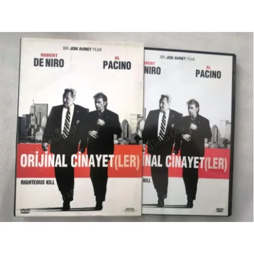 DVD RIGHTEOUS KILL Orijinal Cinayet (ler) (2008) Robert De Niro Al Pacino Carla Gugino Yön Jon Avnet Bandrollü Kutulu