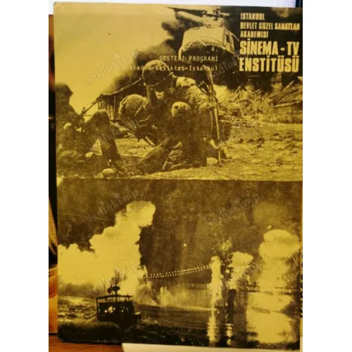 1982 Yılı 4. Gösteri Programı 11 Mayıs - 29 Mayıs İstanbul Devlet Güzel Sanatlar Akademisi KışlaÖnü Beşiktaş
