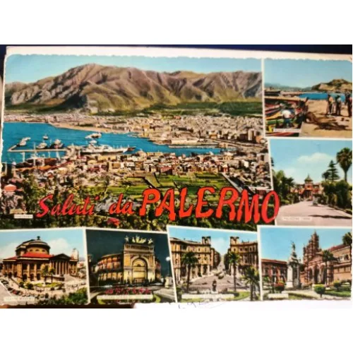 Kartpostal Pullu 1968 Palermo (İtalya) dan Karabük