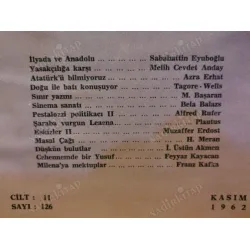 Yeni Ufuklar 126 İlyada ve Anadolu, Atatürk Azra Erhat, Yasakçılığa Karşı M Cevdet Anday, Sinema Sanatı, Milena Yeni Ufuklar 126 İlyada ve Anadolu, Atatürk Azra Erhat, Yasakçılığa Karşı M Cevdet Anday, Sinema Sanatı, Milena