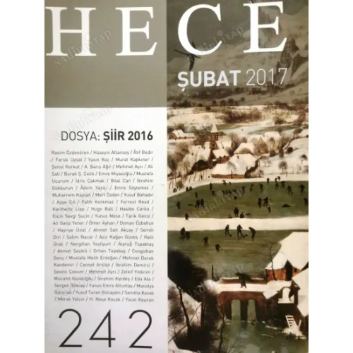 Hece Aylık Edebiyat Dergisi 242 Dosya Şiir 2016
