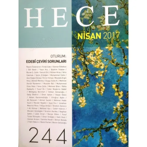 Hece Aylık Edebiyat Dergisi 244 Edebi Çeviri Sorunları