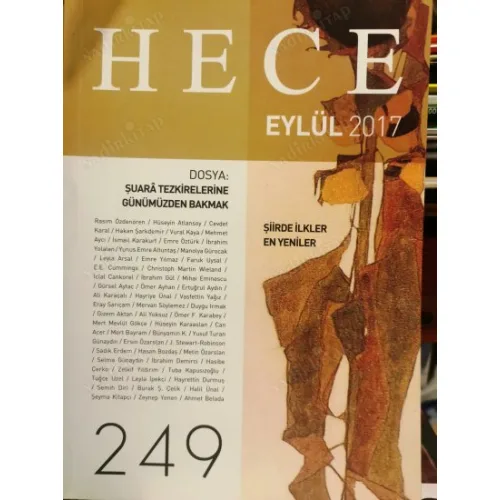 Hece Aylık Edebiyat Dergisi 249 Şuara Tezkirelerine Günümüzden Bakmak, Şiirde İlkler En Yeniler