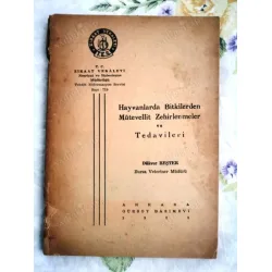 Hayvanlarda Bitkilerden Mütevvellit Zehirlenmeler ve Tedavileri