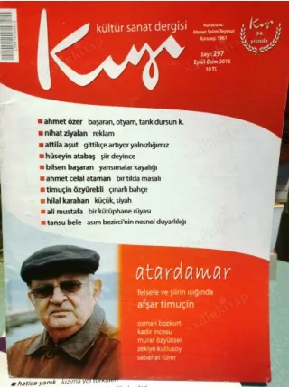 Kıyı 297 Dosya Afşar Timuçin, Bir Tida Masalı Yaşar Kemal, Şöyleşi Attila Aşut, Refik Uğur, Çin