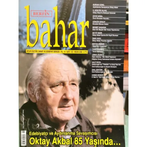 Berfin Bahar 122 Dosya Oktay Akbal, Bertan Onaran Amerikan Kuşatması, Tarık Dursun K. Vurun Bakağıyı,
