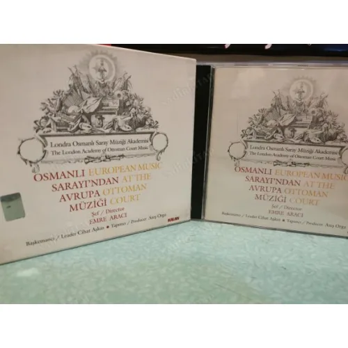 CD Osmanlı Sarayından Avrupa Müziği - Londra Osmanlı Saray Müziği Akademisi (European Music Ottoman) 2000 Kalan Şef Emre Aracı Kitapçık, Karton Kutu