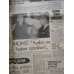Milliyet 22 Temmuz 1969 Merhaba Ay,Çağ değiştiren Olay Armstrong 21 Temmuz 1969 saat 04,57 de Ay