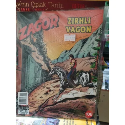 Zagor Sayı 106 Zırhlı Vagon (Yeni Seri)
