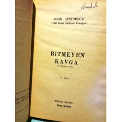 Bitmeyen Kavga (Tam Metin) * In Dobious Battle * Ciltli Nobel 1962 Bitmeyen Kavga (Tam Metin) * In Dobious Battle * Ciltli Nobel 1962
