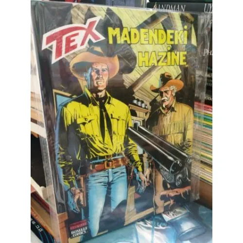 Tex (Teks) Maceraperest Çizgiler Sayı 141 * Madendeki Hazine (204 lük seri) Shrinkli Ambalajında YENİ