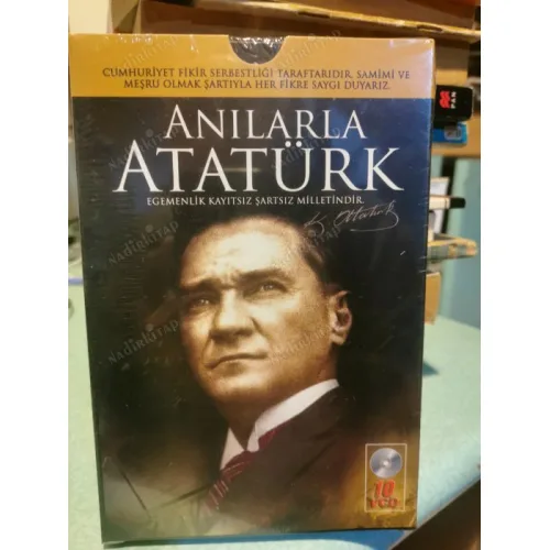 VCD Anılarla Atatürk / Cumhuriyet Fikir Serbestliği Taraftarıdır, Samimi ve Meşru Olmak Şartıyla Her Fikre Saygı Duyarız 10VCD Kutulu Ambalajında
