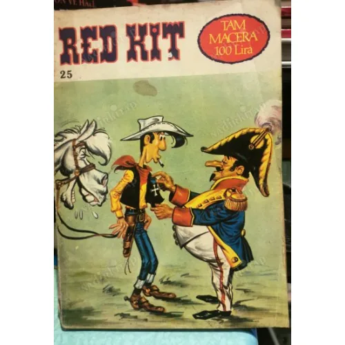Red Kit Lucky Luke Şilliler 1983 Cilt 25 Amerika İmparatoru Tam Macera 100 Lira