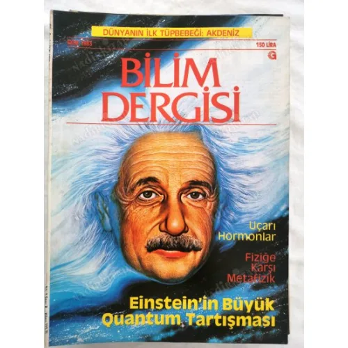 Bilim Dergisi Ekim 1983 Einstein Kuantum Tartışması, Akdeniz, Fiziğe karşı Metafizik, Öykü Arthur Clarke Yeni Kiracılar, Lastik,