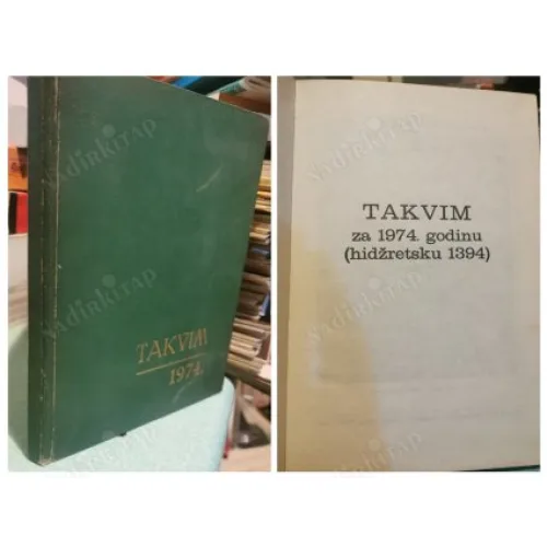 TAKVIM za 1974 godinu (Hidzresku 1394) Boşnakça