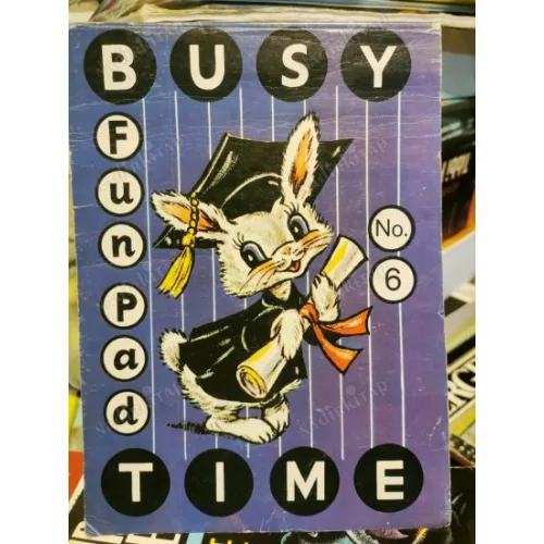 Busy Time No 6 Fun Pad (İngilizce Boyama, çizim kitabı vb. 1972, Printed in Finland))