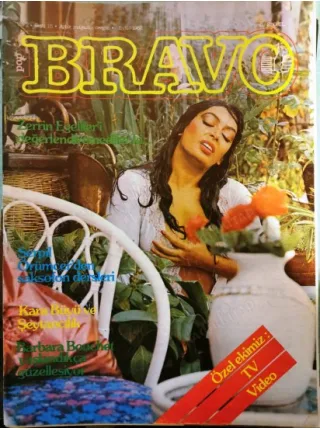 Bravo Erkek Dergisi Eylül 1982 Kapak Zerrin Egeliler Seyyal Taner Mine Mutlu Söyleşi Oktay Görk Nejat Eczacıbaşı, Serpil Örümcer Saksofon + Tv Eki