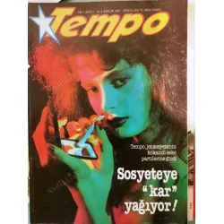 Tempo Aralık 1987 Sayı 1 29 Kasım Seçimleri, Sosyete Kokain, Başbuğ Türkeş Mal varlığı, Mezrada Hayat, Perestroika, Gata ,Galatasaray Derwall Denizli Tempo Aralık 1987 Sayı 1 29 Kasım Seçimleri, Sosyete Kokain, Başbuğ Türkeş Mal varlığı, Mezrada Hayat, Perestroika, Gata ,Galatasaray Derwall Denizli